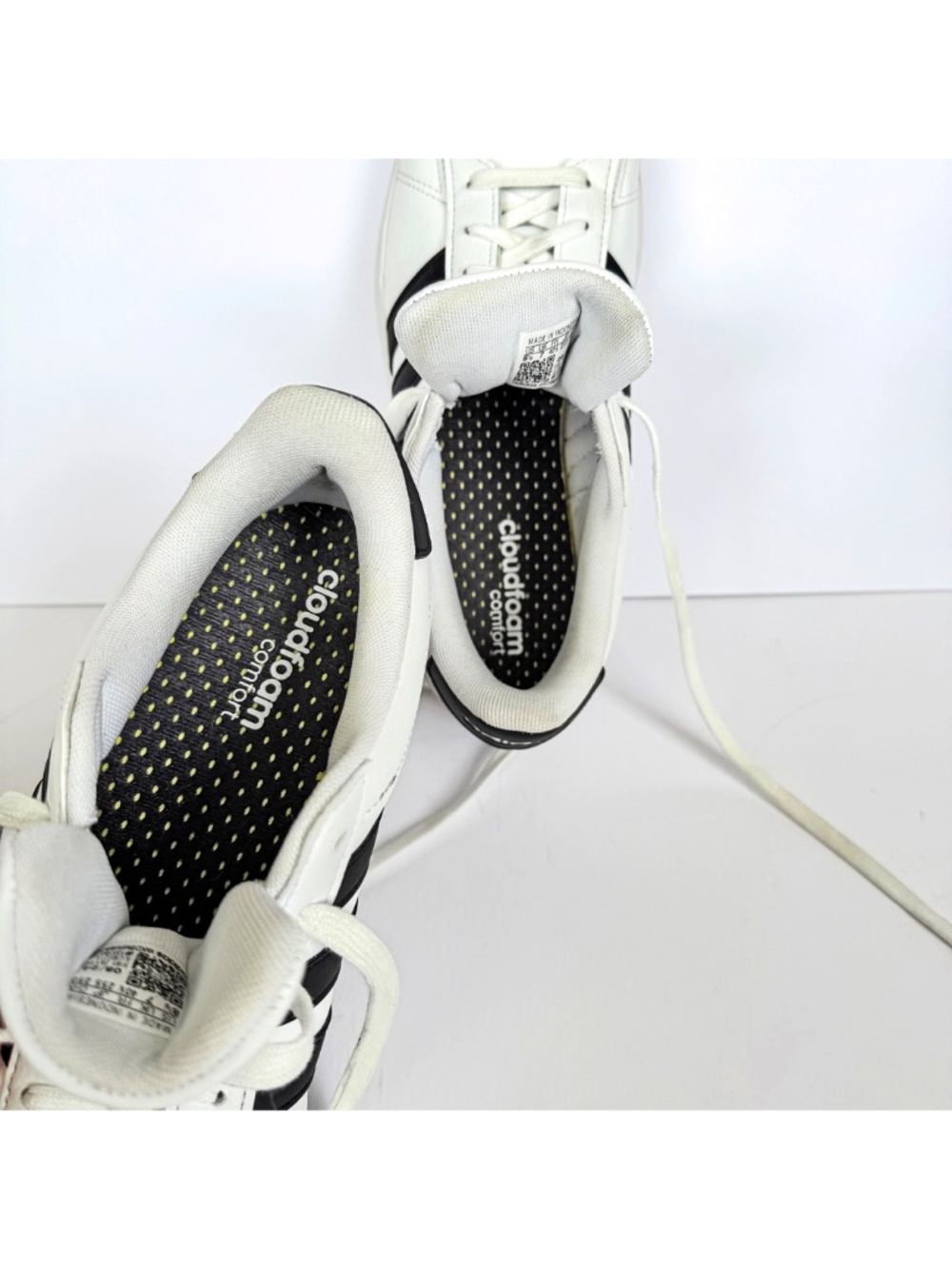 Adidas Women's Grand Court 2.0 Sneakers - Cloud White/Core Black Sz 8.5 - Picture 8 of 10